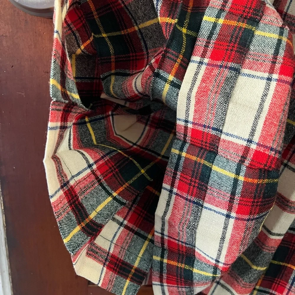 Vintage Pendleton Plaid Wool Pleated Skirt Girls 12 XXS Tartan Made in USA